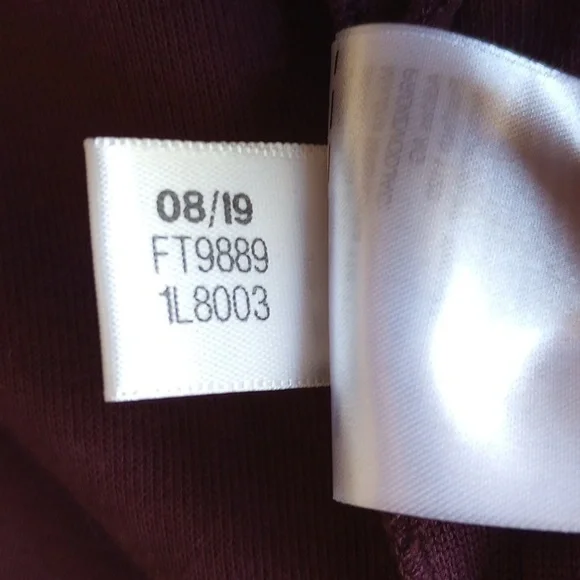 Adidas Originals X J Koo Trefoil Ruffle Hoodie Tunic Sweatshirt S Burgundy - Picture 8 of 15